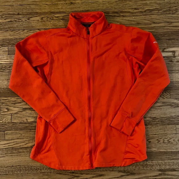 Columbia Omni Wick Full Zip Fleece Technical Jacket Orange XL - Picture 1 of 3